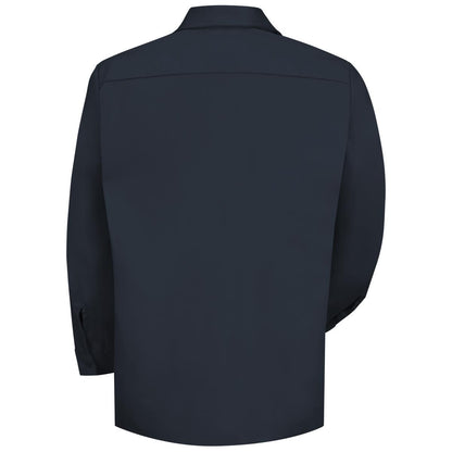 Red Kap Long Sleeve Cotton Work Shirt - Wrinkle-Resistant