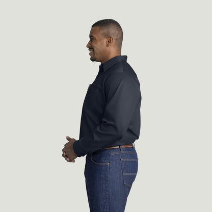 Red Kap Long Sleeve Cotton Work Shirt - Wrinkle-Resistant