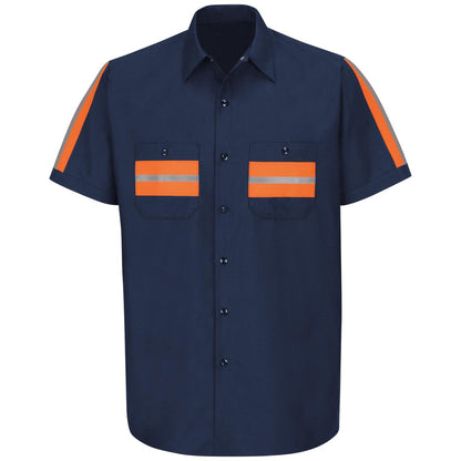 Red Kap Short Sleeve Enhanced Visibility Shirt