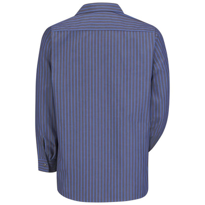 Red Kap Long Sleeve Industrial Stripe Work Shirt