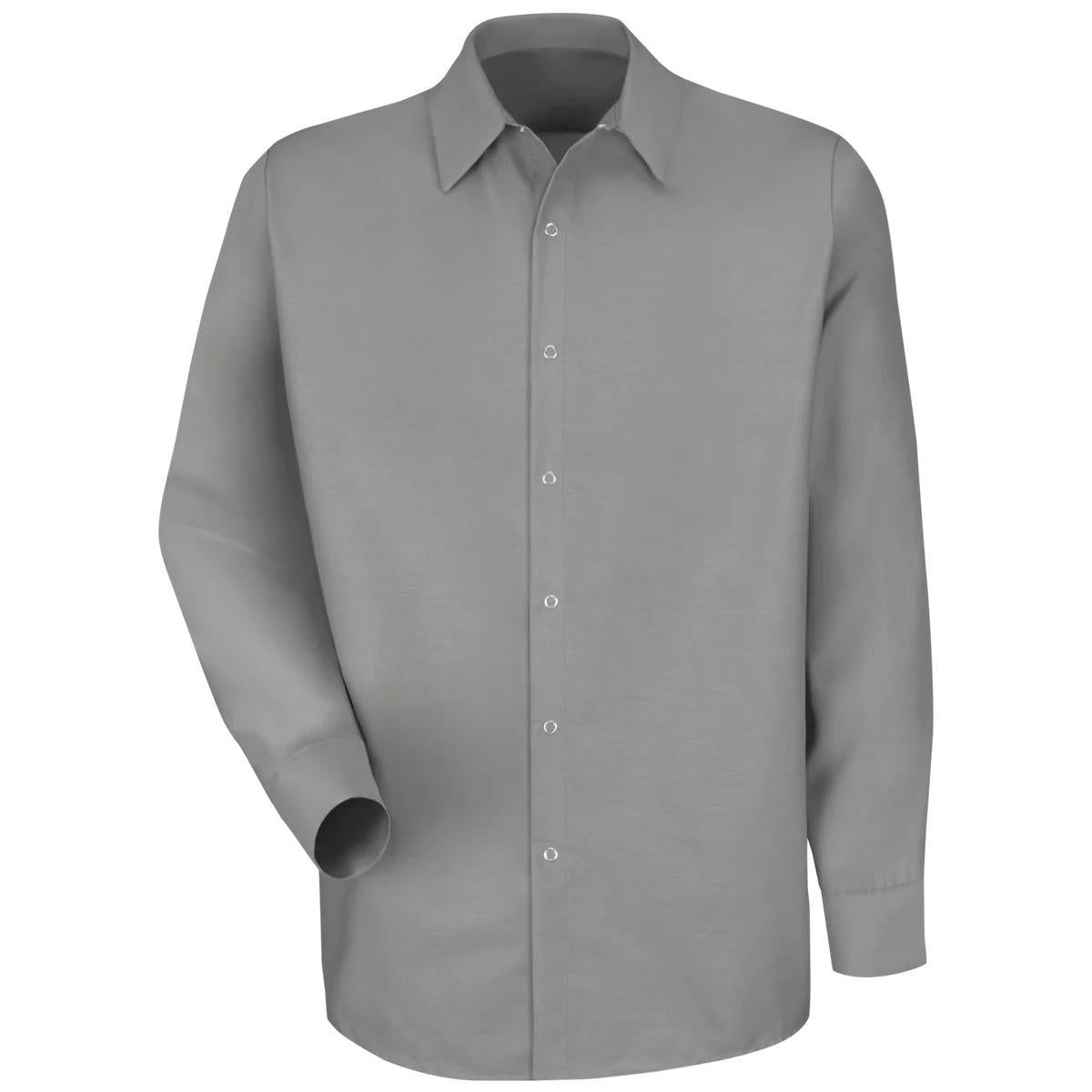 Red Kap Pocketless Work Shirt for Men - Snap Front