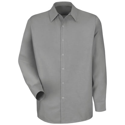 Red Kap Pocketless Work Shirt for Men - Snap Front