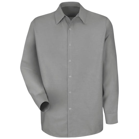 Red Kap Pocketless Work Shirt for Men - Snap Front