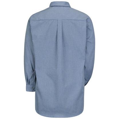 Red Kap Long Sleeve Mini-Plaid Uniform Shirt