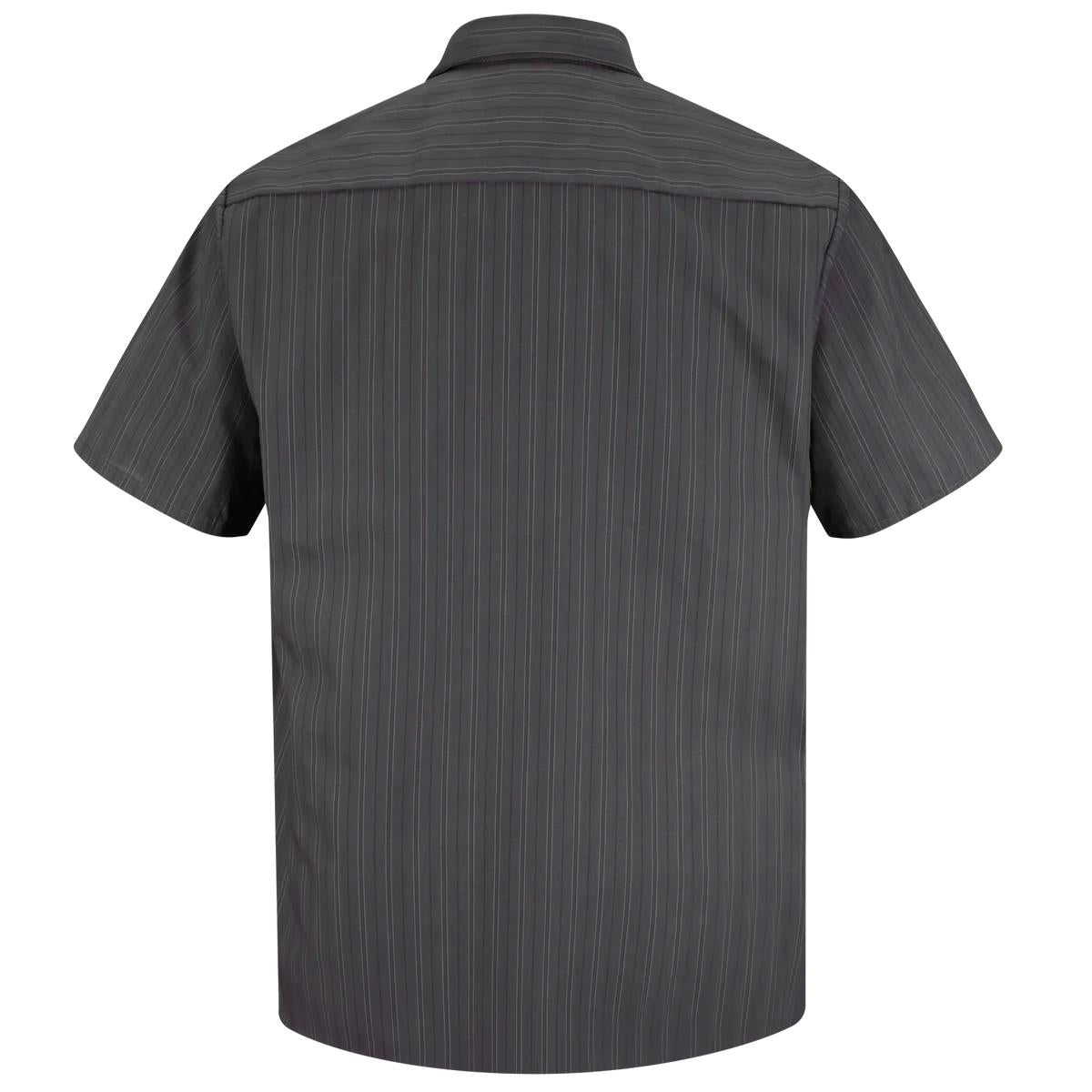 Red Kap Short Sleeve Work Shirt with Industrial Stripe