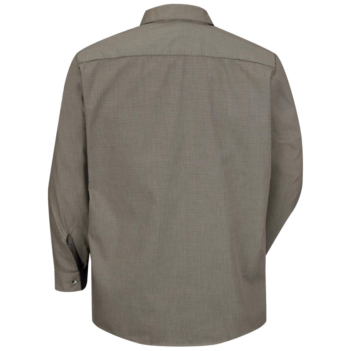 Red Kap Long Sleeve Microcheck Uniform Shirt