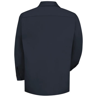 Red Kap Long Sleeve Cotton Work Shirt - Wrinkle-Resistant