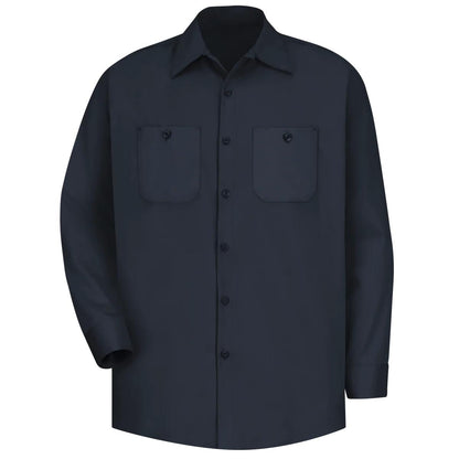 Red Kap Long Sleeve Cotton Work Shirt - Wrinkle-Resistant