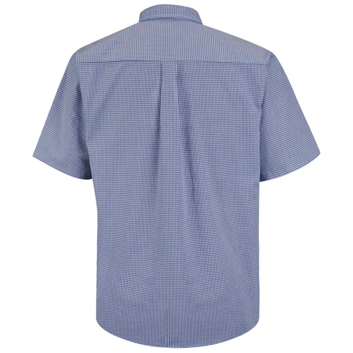 Red Kap Short Sleeve Mini-Plaid Uniform Shirt