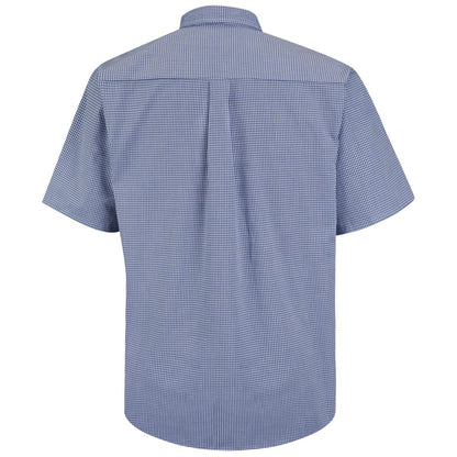 Red Kap Short Sleeve Mini-Plaid Uniform Shirt