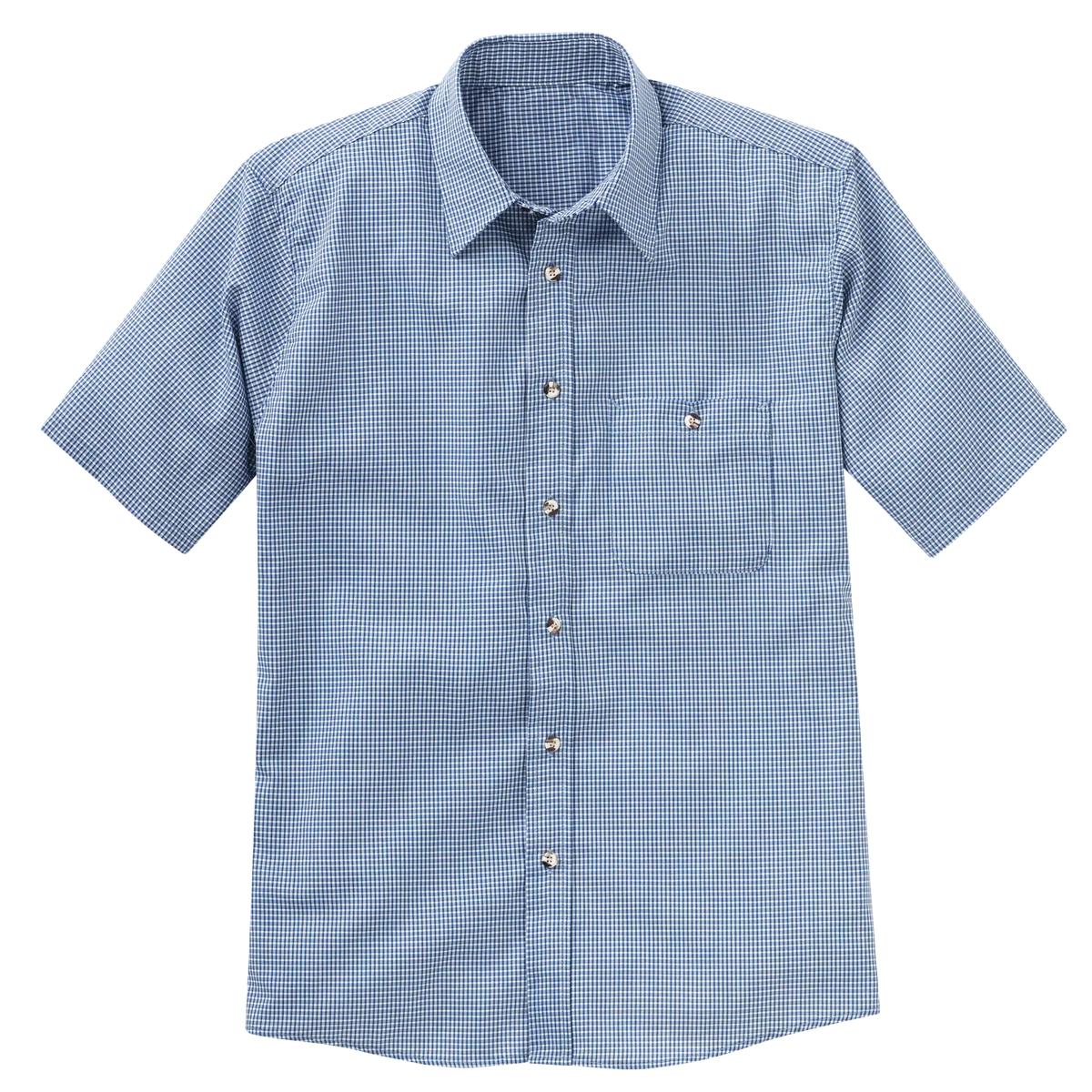 Red Kap Short Sleeve Mini-Plaid Uniform Shirt
