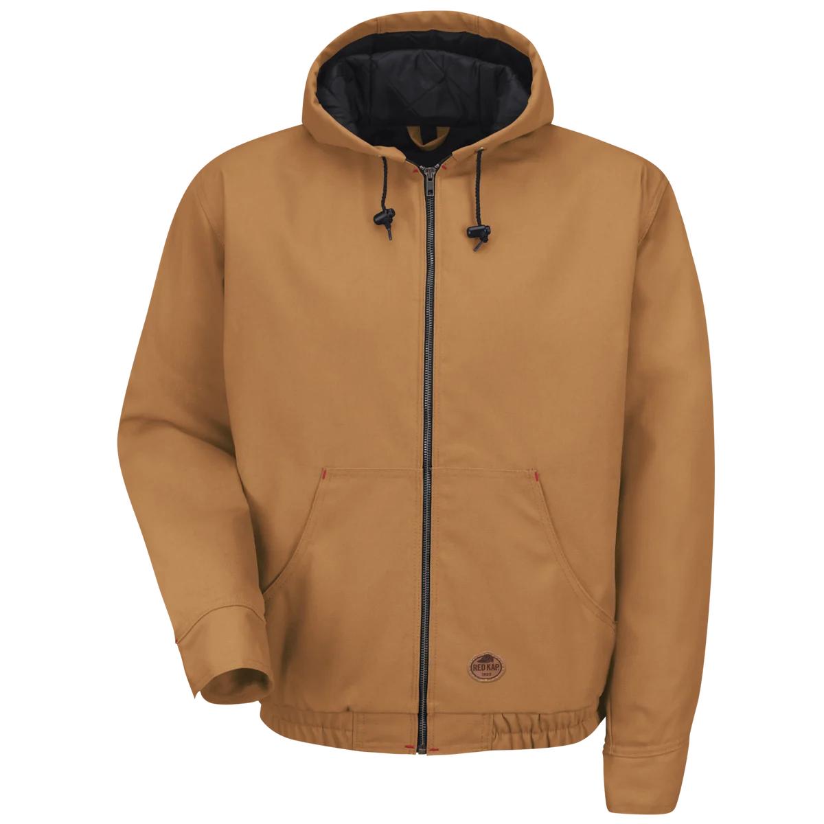 Red Kap Blended Duck Zip-Front Hooded Jacket