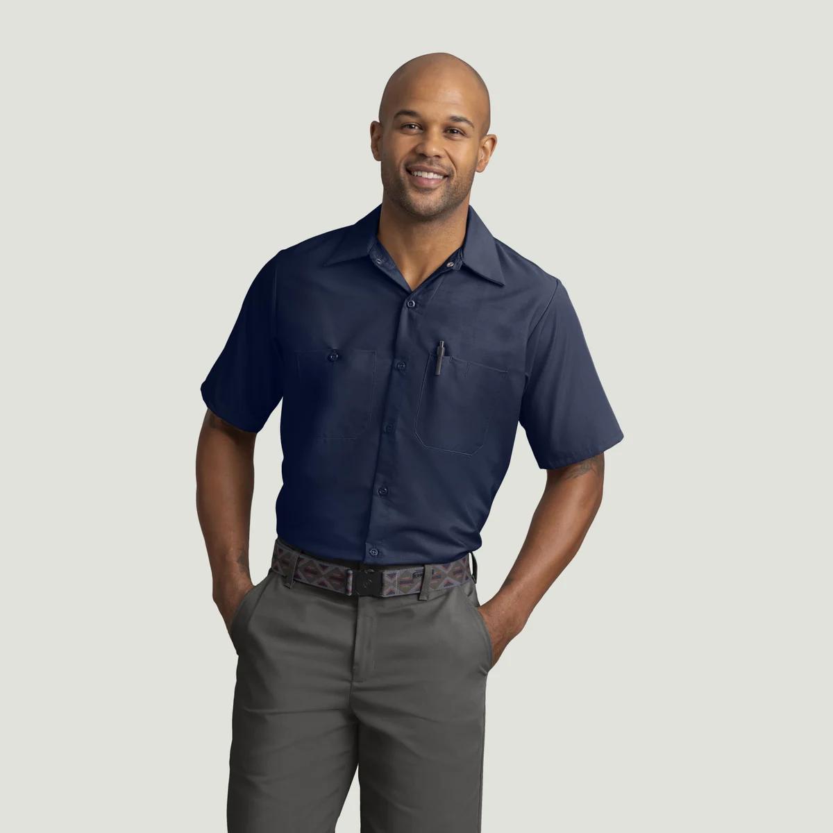 Red Kap Short Sleeve Industrial Work Shirt