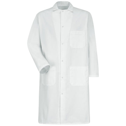 Red Kap Gripper-Front Butcher Frock with Exterior Pocket