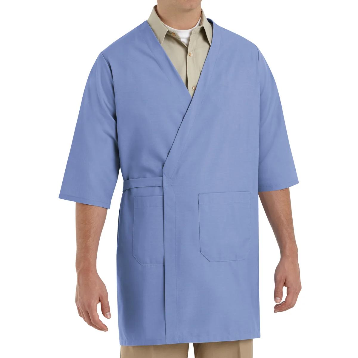 Red Kap Collarless Butcher Wrap with Pockets