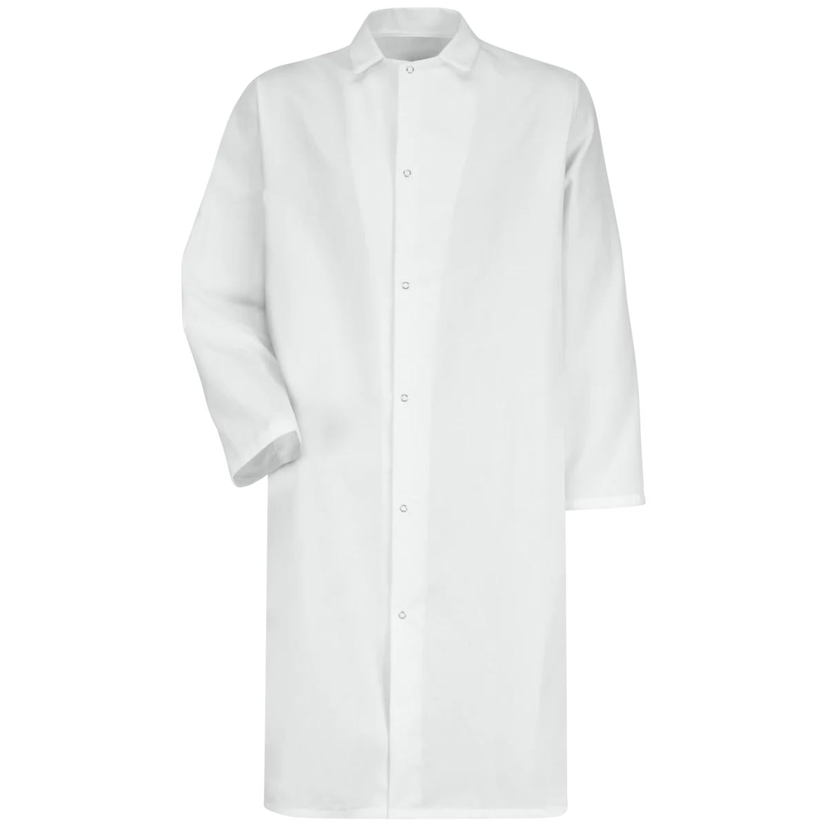 Red Kap Gripper-Front Butcher Frock without Pockets