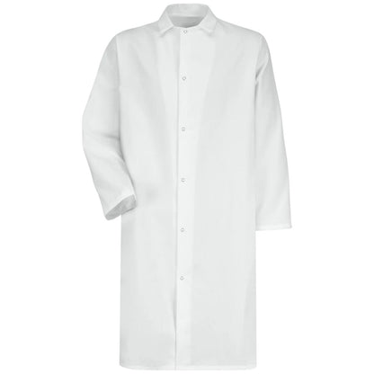 Red Kap Gripper-Front Butcher Frock without Pockets