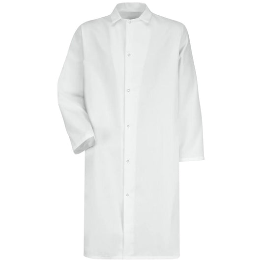 Red Kap Gripper-Front Butcher Frock without Pockets
